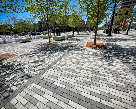 Evanston (USA), Illinois, Fountain Square Plaza