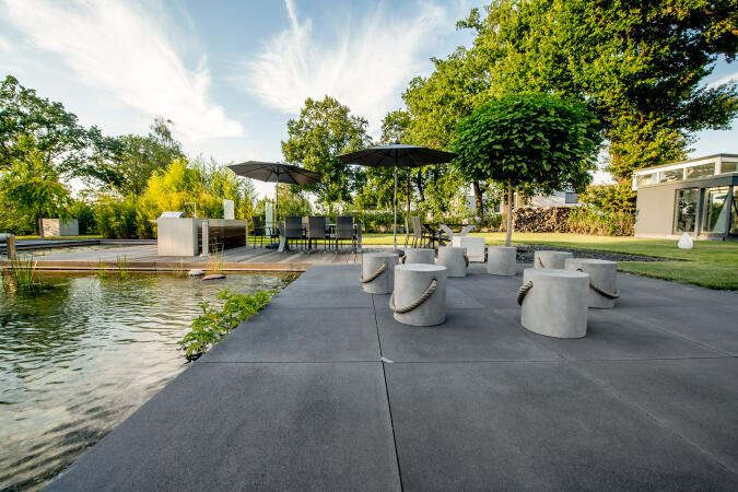 Umbriano Grauanthrazit gemasert