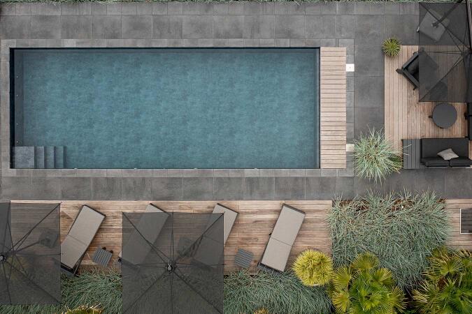 Umbriano Grauanthrazit gemasert