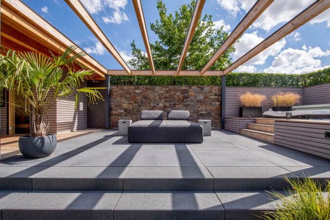 Umbriano Grauanthrazit gemasert