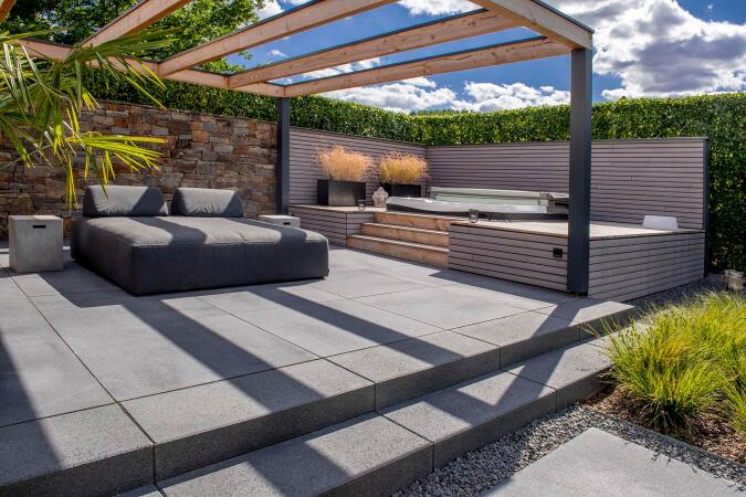 Umbriano Grauanthrazit gemasert