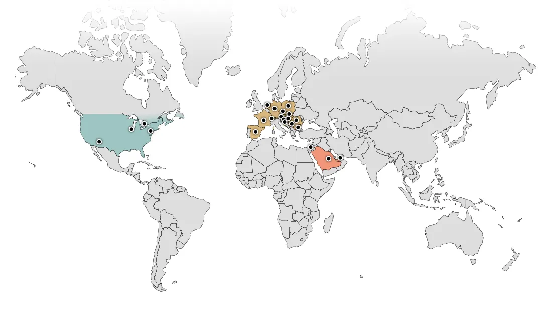 map umbriano partner worldwide